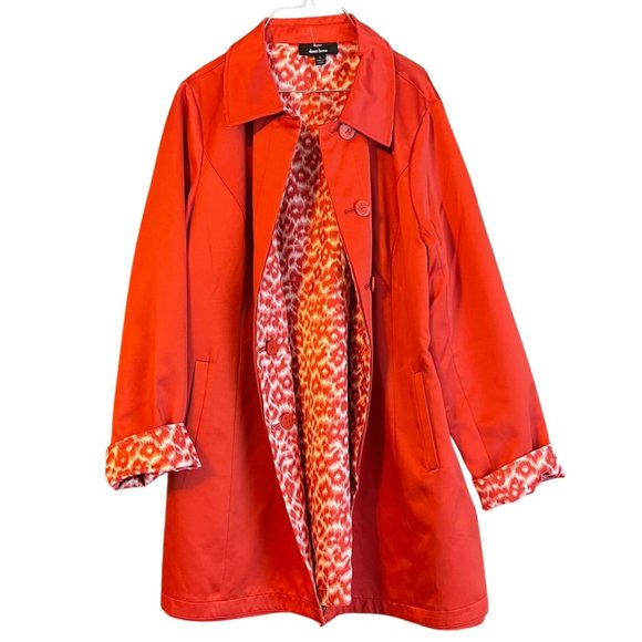 Dennis by Dennis Basso Jackets & Blazers - Dennis by Dennis Brasso Reversible Lightweight Knee Length Coat
